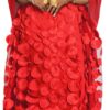 Vestido de gasa con apliques para mujer, cuello barco,