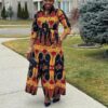 Ropa Africana Moda Para Mujer -Vestido largo africano